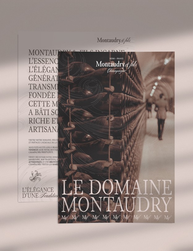 Flyer de présentation du Domaine Montaudry.