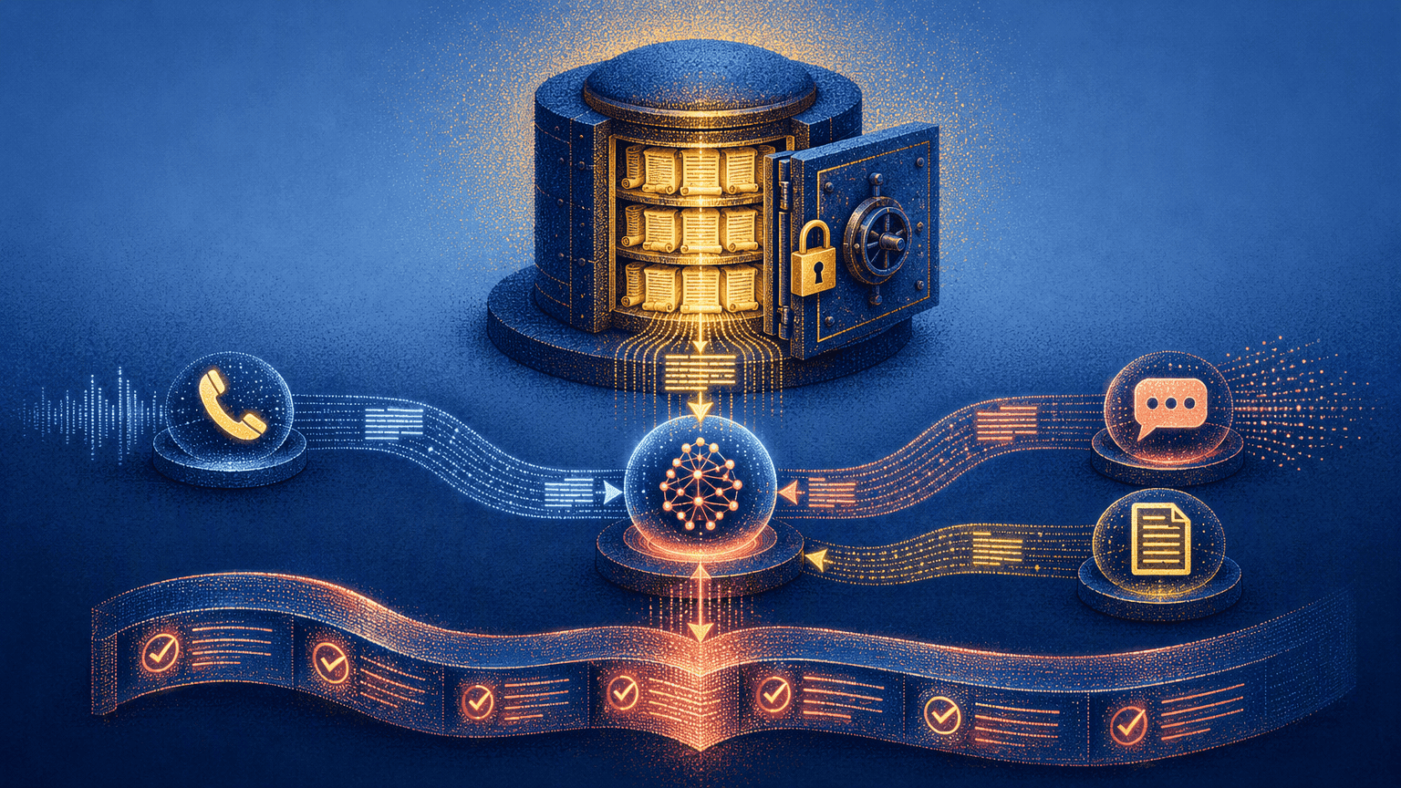 Illustration for Step 5: Enforce On-Script Interactions and Maintain a Unified Audit Trail