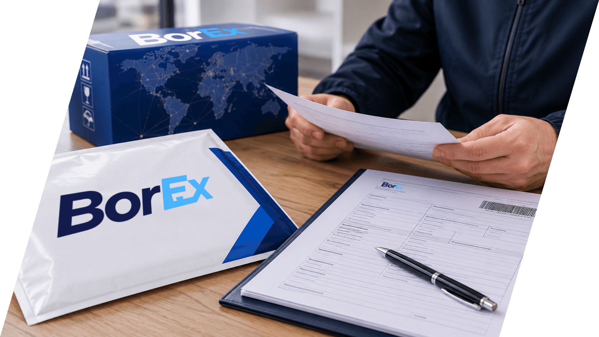 Документы, накладная и упаковка для оформления отправления BorEx