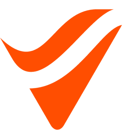 White and orange variant of the website logo