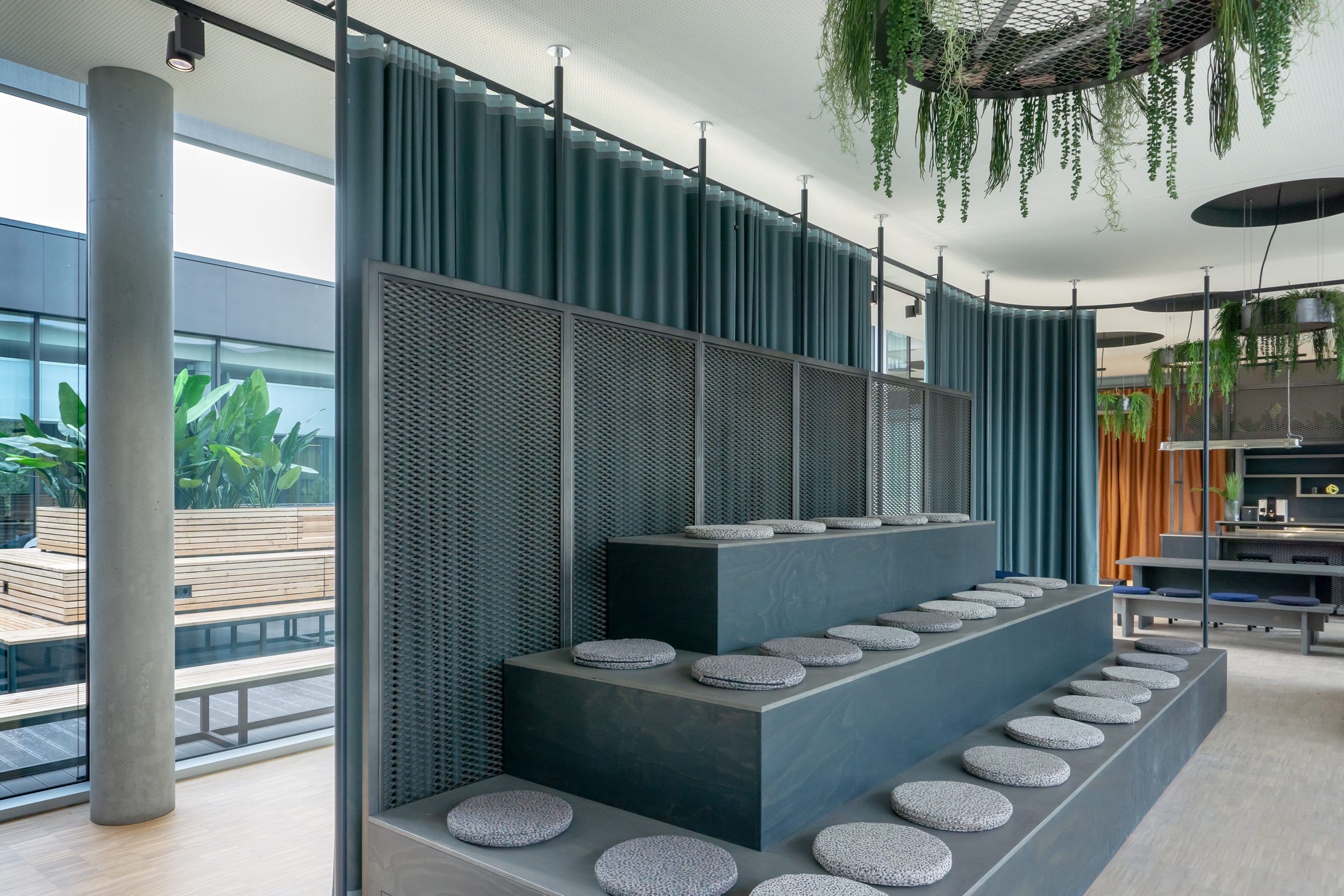 Arena im Campus Founders Büro Heilbronn für Events, Workshops und Präsentationen