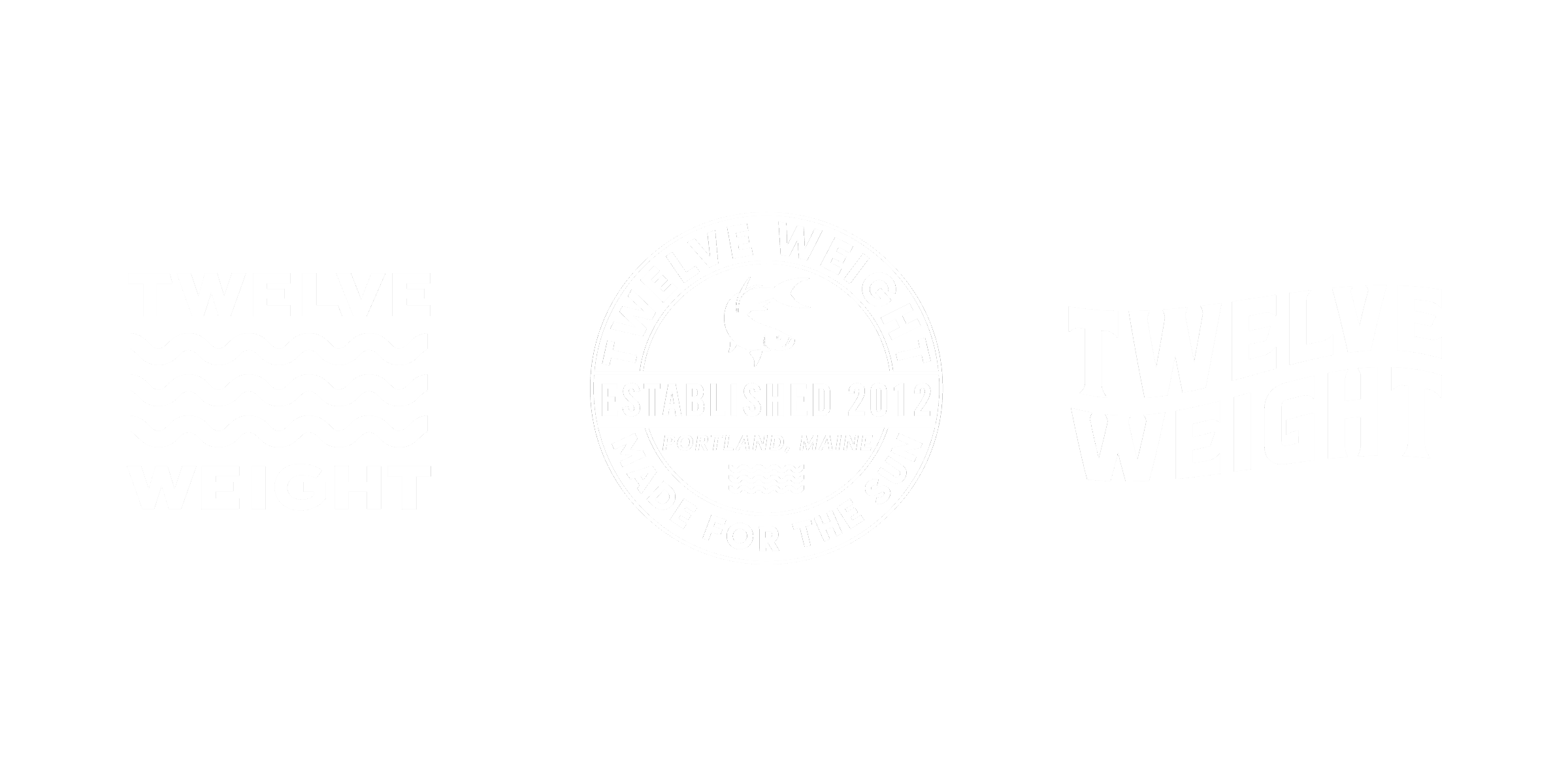 Twelve Weight brand identity system featuring logo variations and mark design