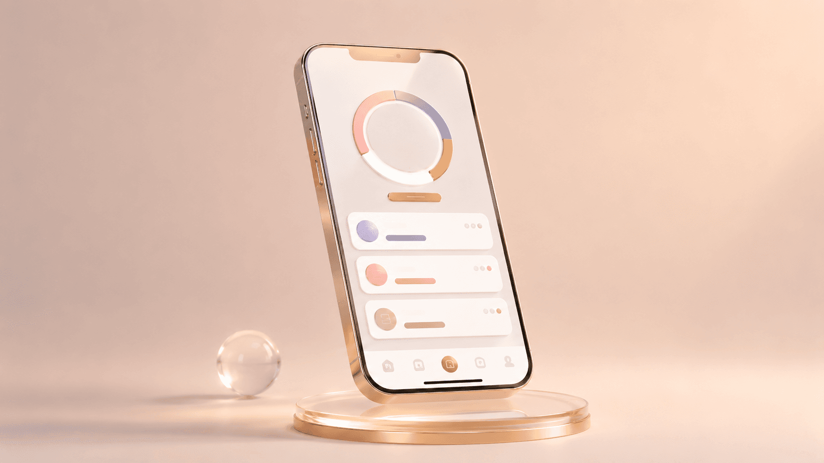 A budgeting app on a phone.