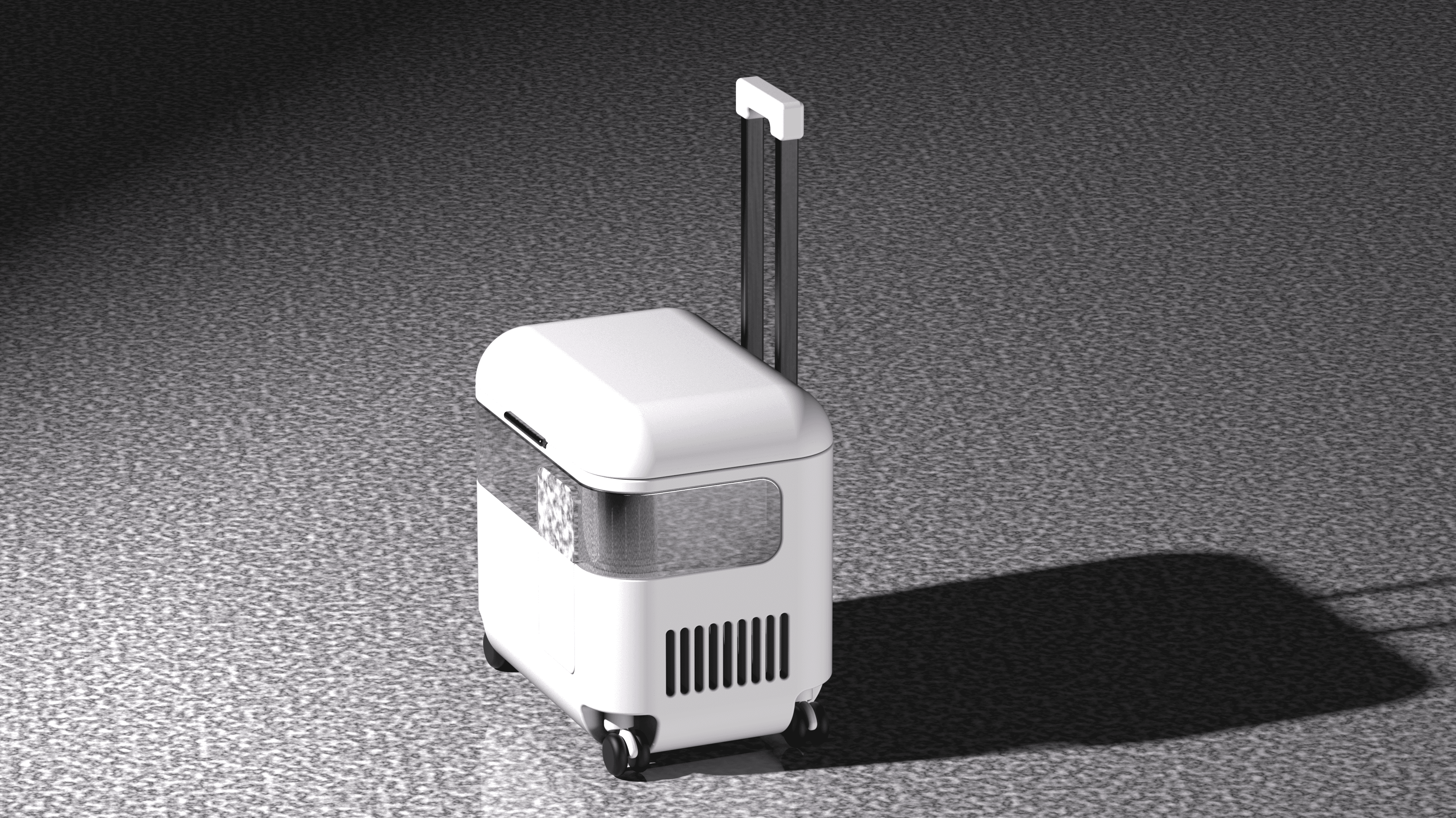 Minimalist book cover on white stairs with clean editorial design