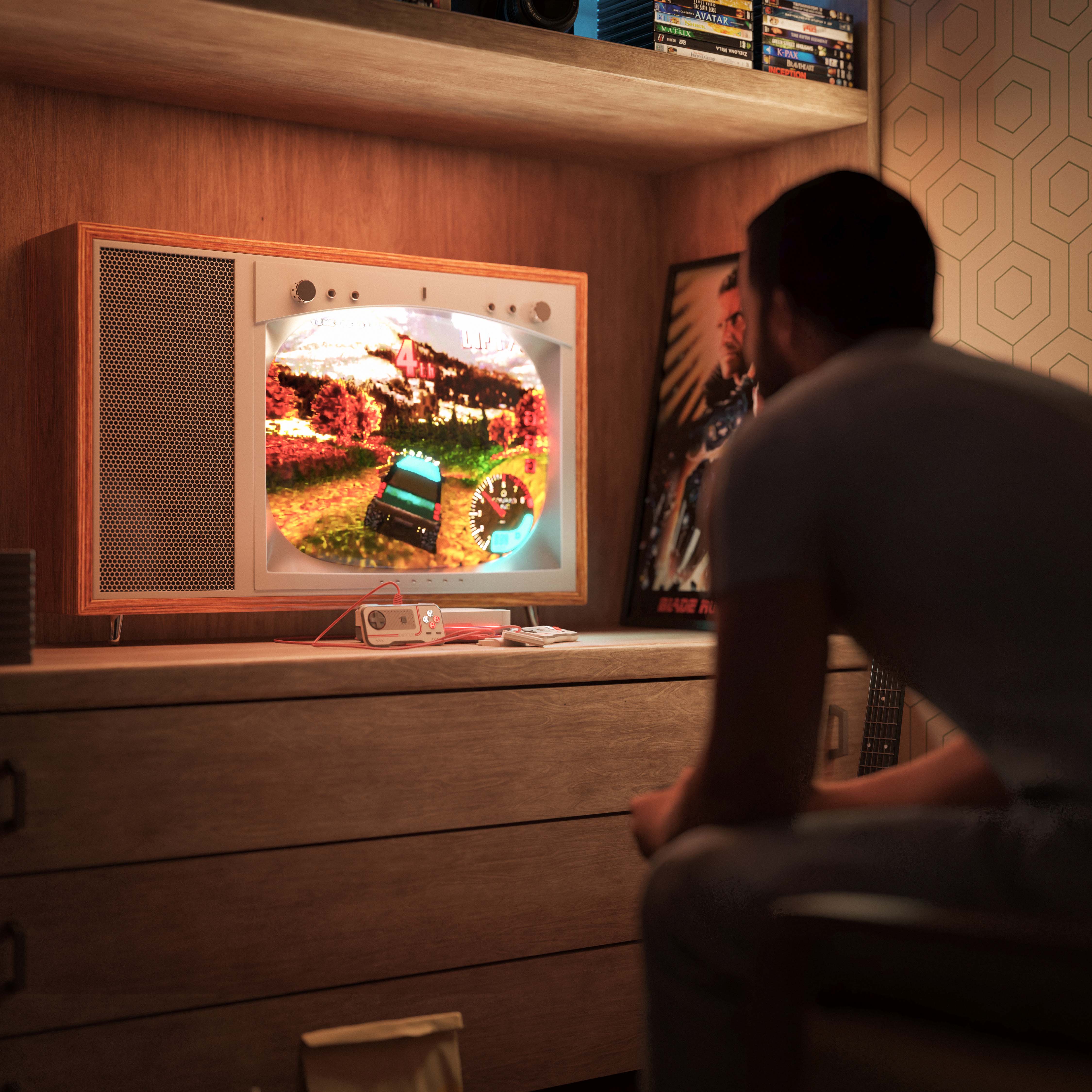 Manchester top CGI company crafting stunning visuals for Evercade retro gaming console experience pixelspaces product design