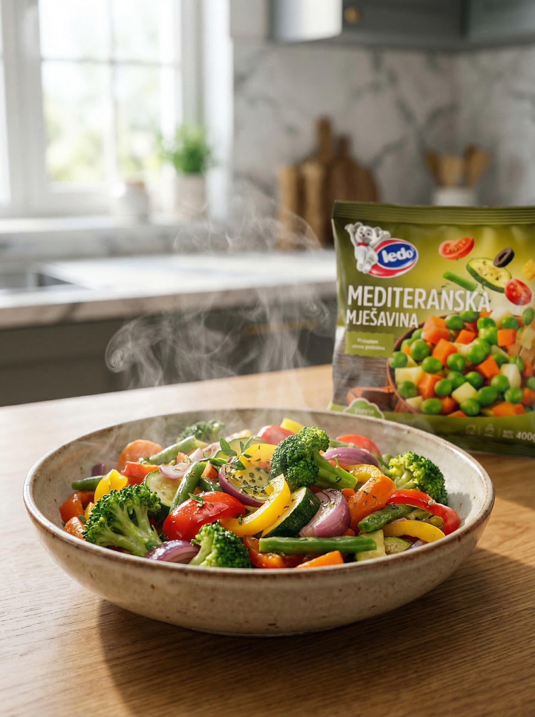 Mediterrane groenteproducten voor horeca en retail gepresenteerd als gerecht