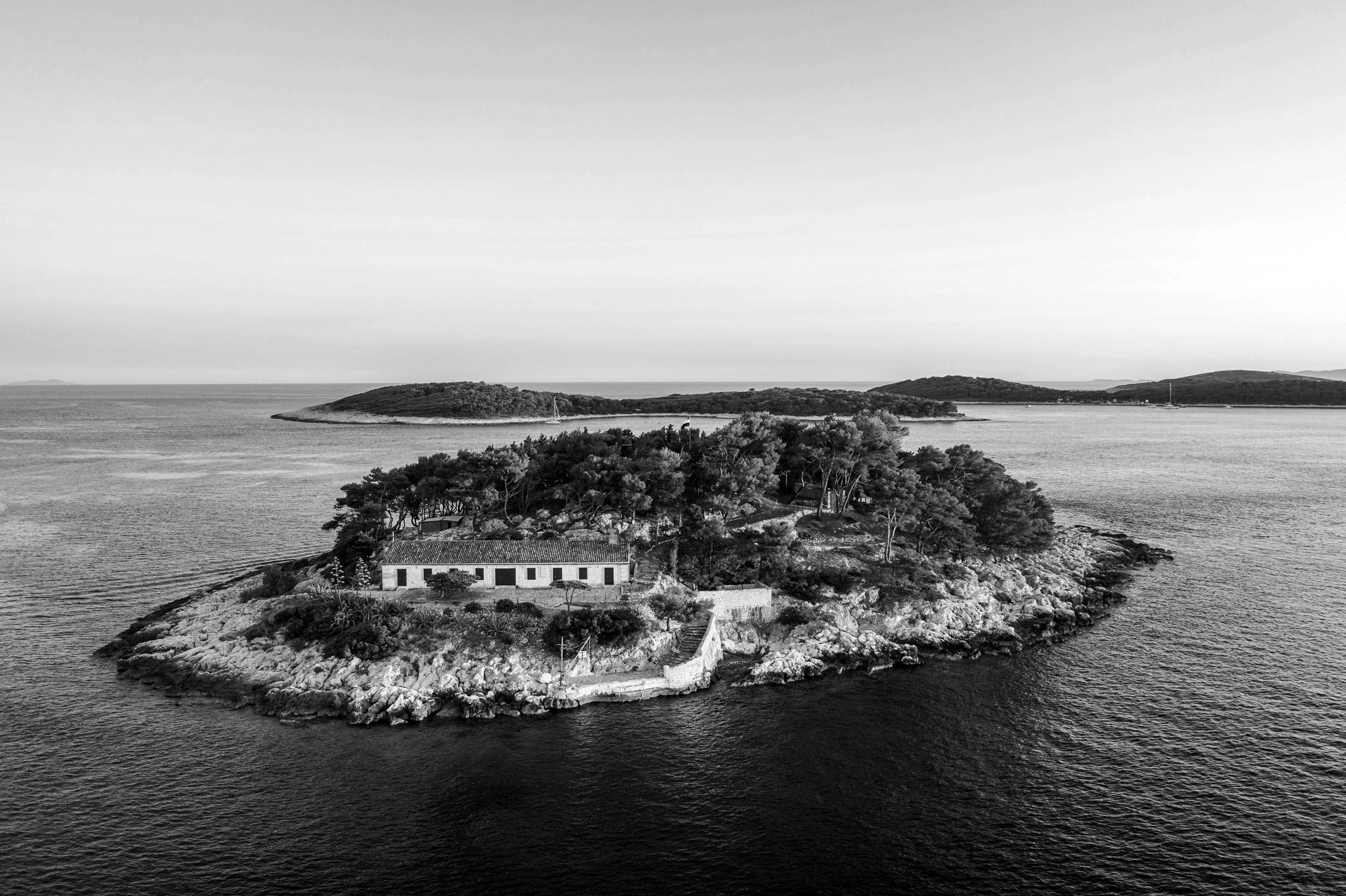 Island Drone Shot Hvar