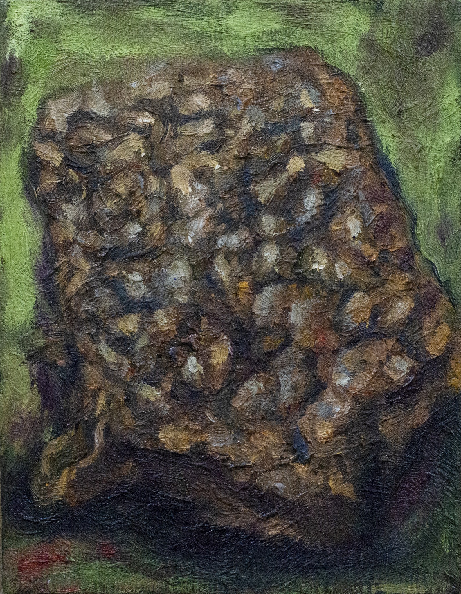 red and white abstract painting