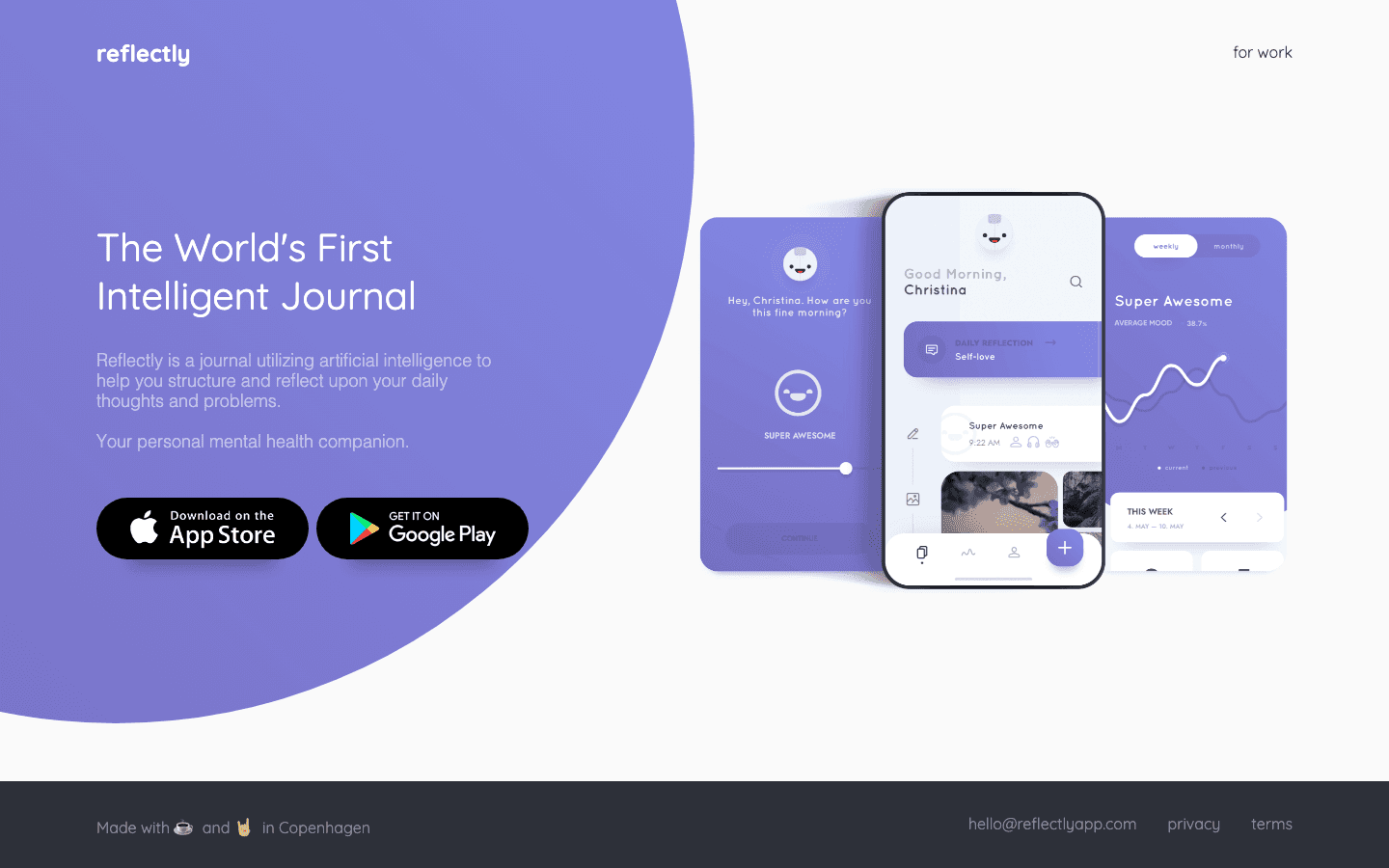 Reflectly app screenshot