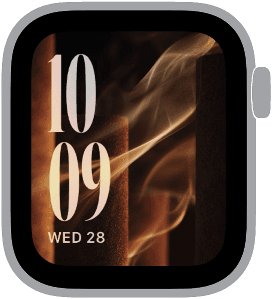 The cedar ember 03 apple watch face