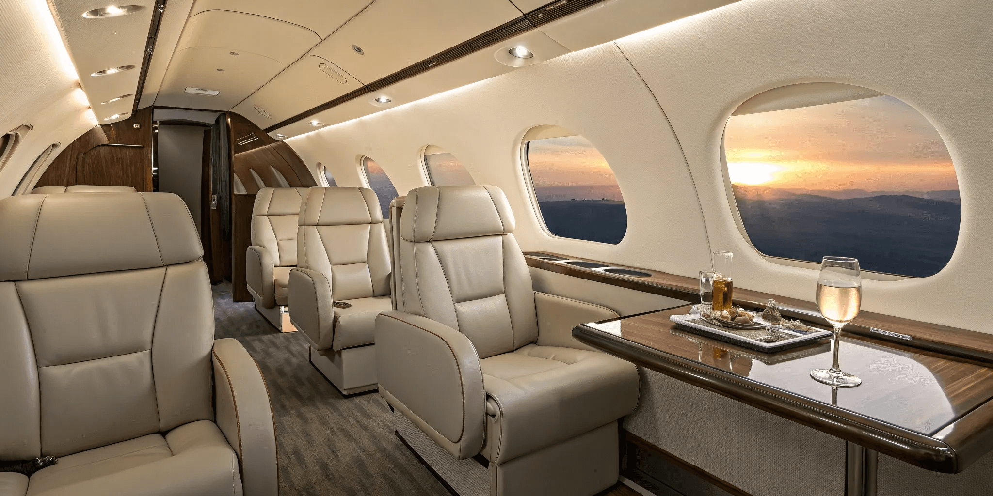 Luxury private jet parked on the runway beside a black executive car, representing premium private aviation and seamless travel service.