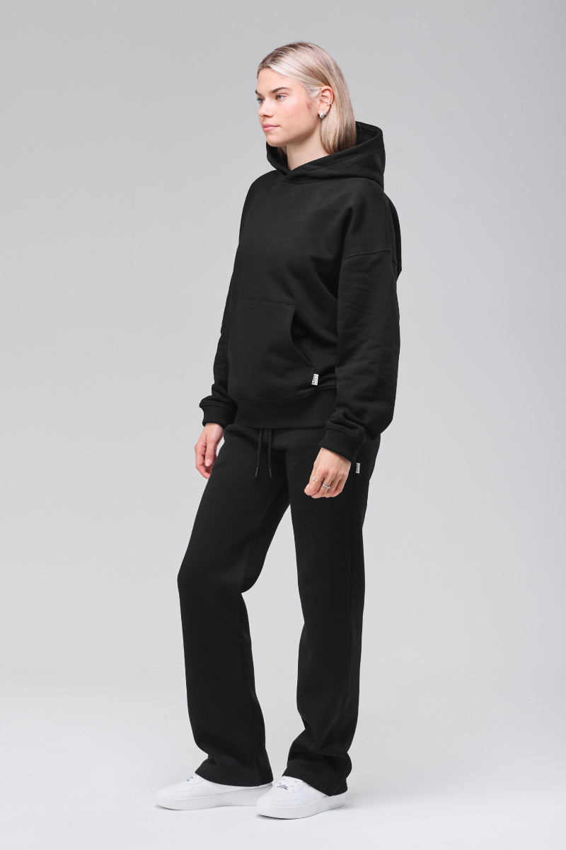 Angled front, boxy silhouette