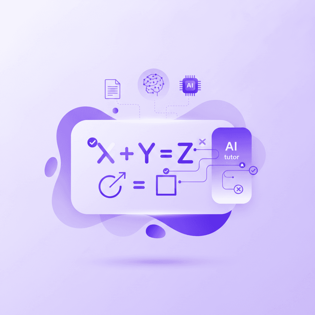 Penseum live AI tutor interface assisting a student with step-by-step problem solving