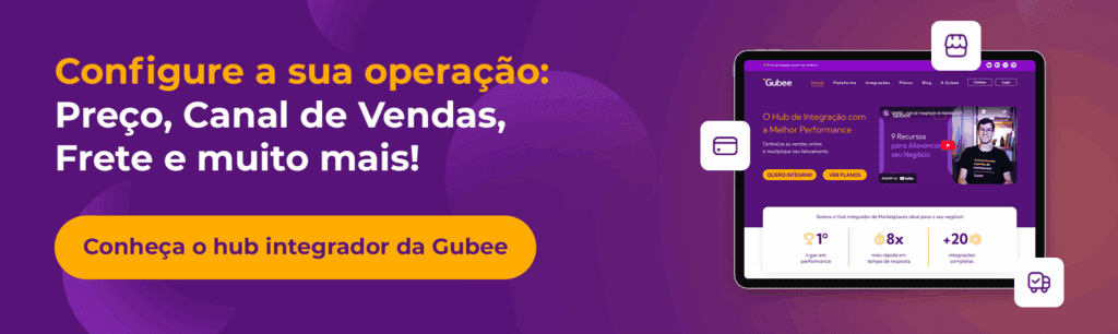 Configure a sua operação: Preço, Canal de Vendas, Frete e muito mais!