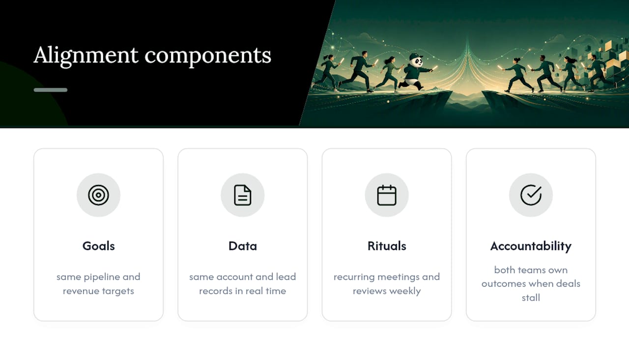 Four connected pillars of revenue alignment