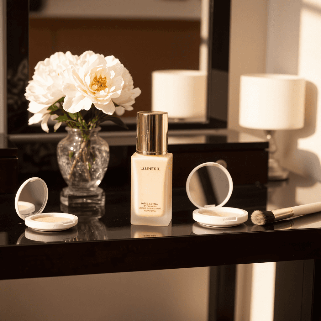 product photography of Cosmetics - Cream Foundation