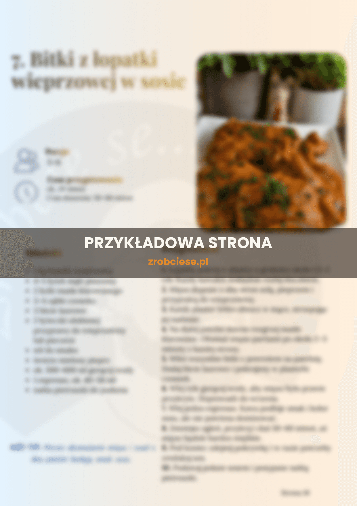 Przykładowa strona e-booka Zanim kopnę w kalendarz