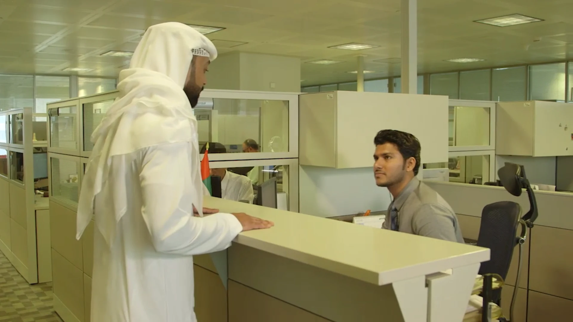 A workplace culture scene from a SHIIFT training film