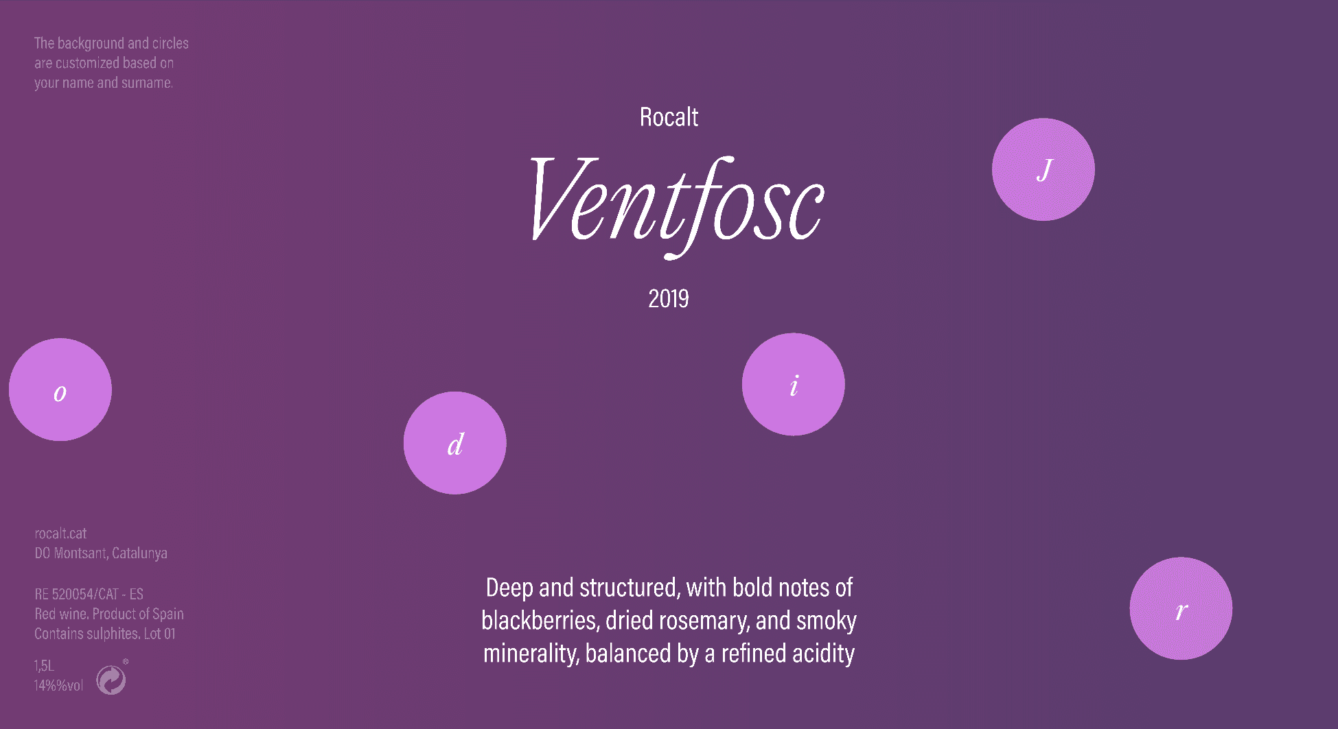 Ventfosc, brand identity and generative wine labels — Núria Gispert — Graphic and web designer