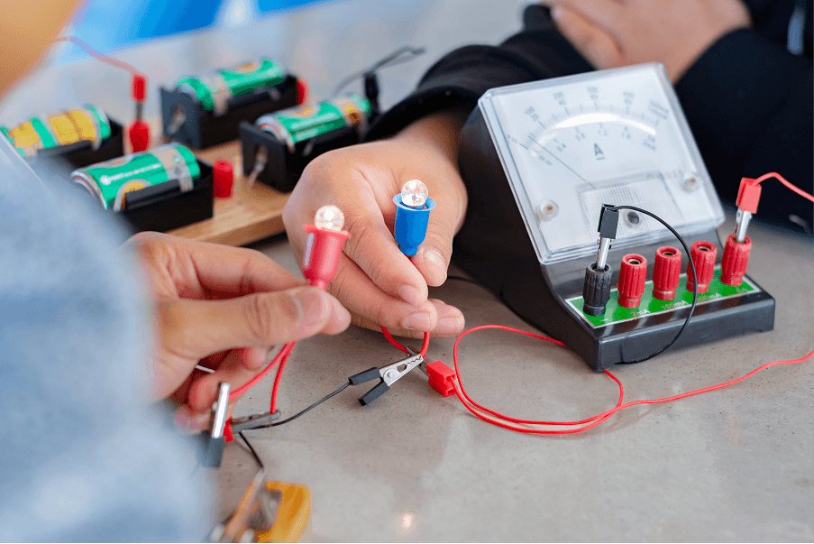 Bring code into the real world — lights, buzzers, sensors, and simple devices. Students learn the foundations of electronics and microcontrollers by building hands-on projects they can demonstrate.
