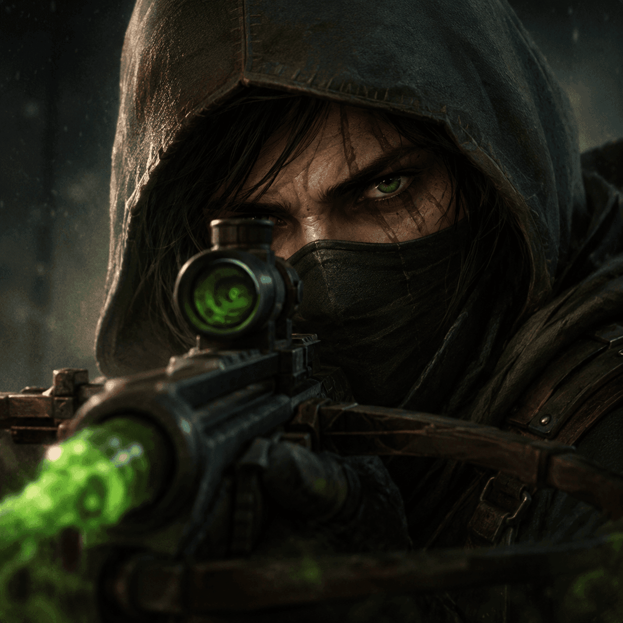 Man with a poison crossbow