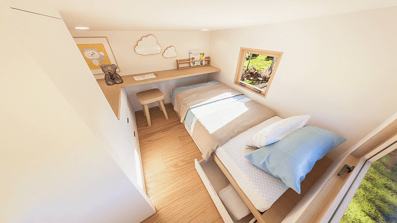 Luna Tiny House Kids Bedroom