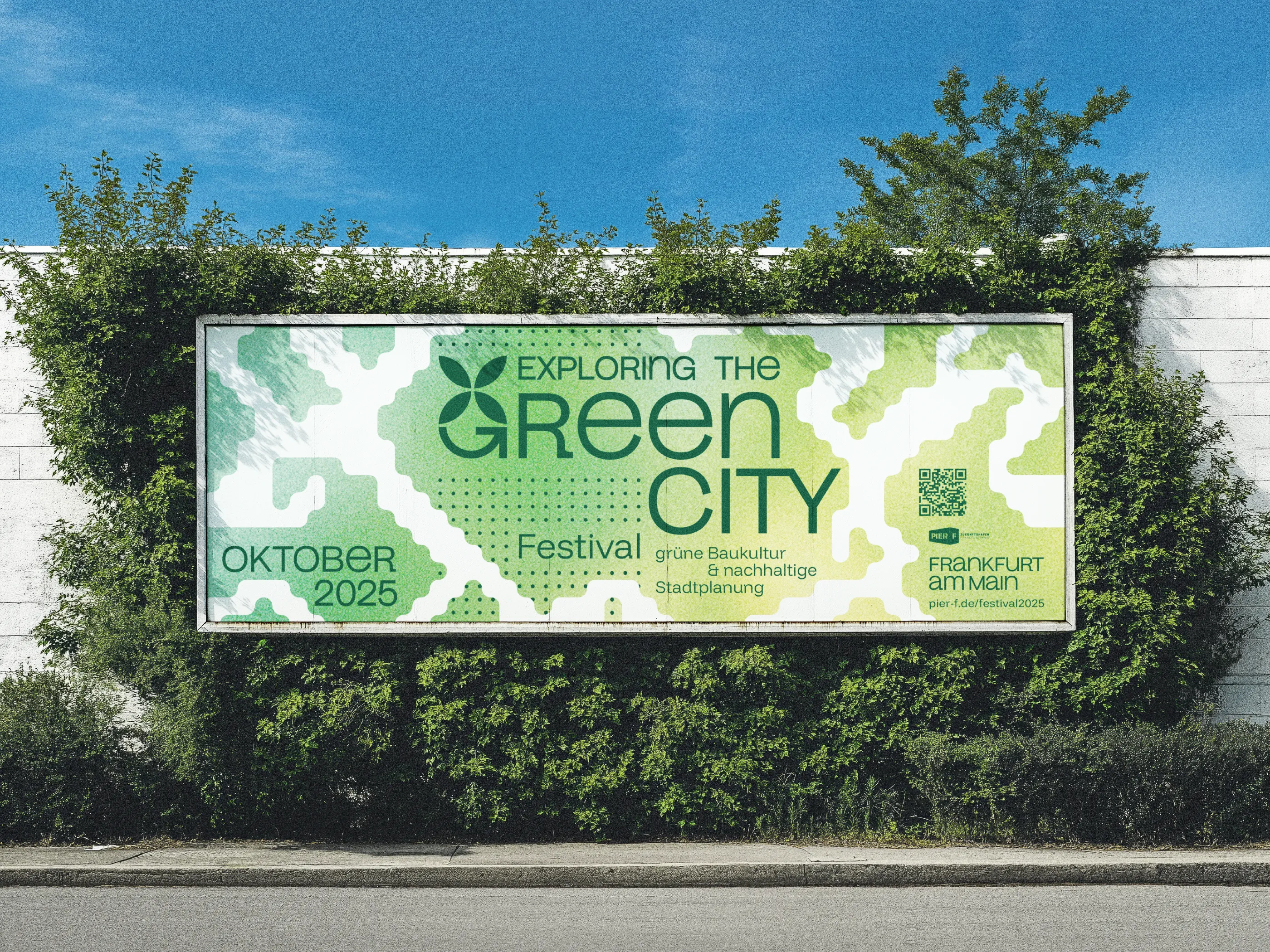 Festival Branding und visuelle Identität für nachhaltiges Stadtentwicklungsfestival in Frankfurt
