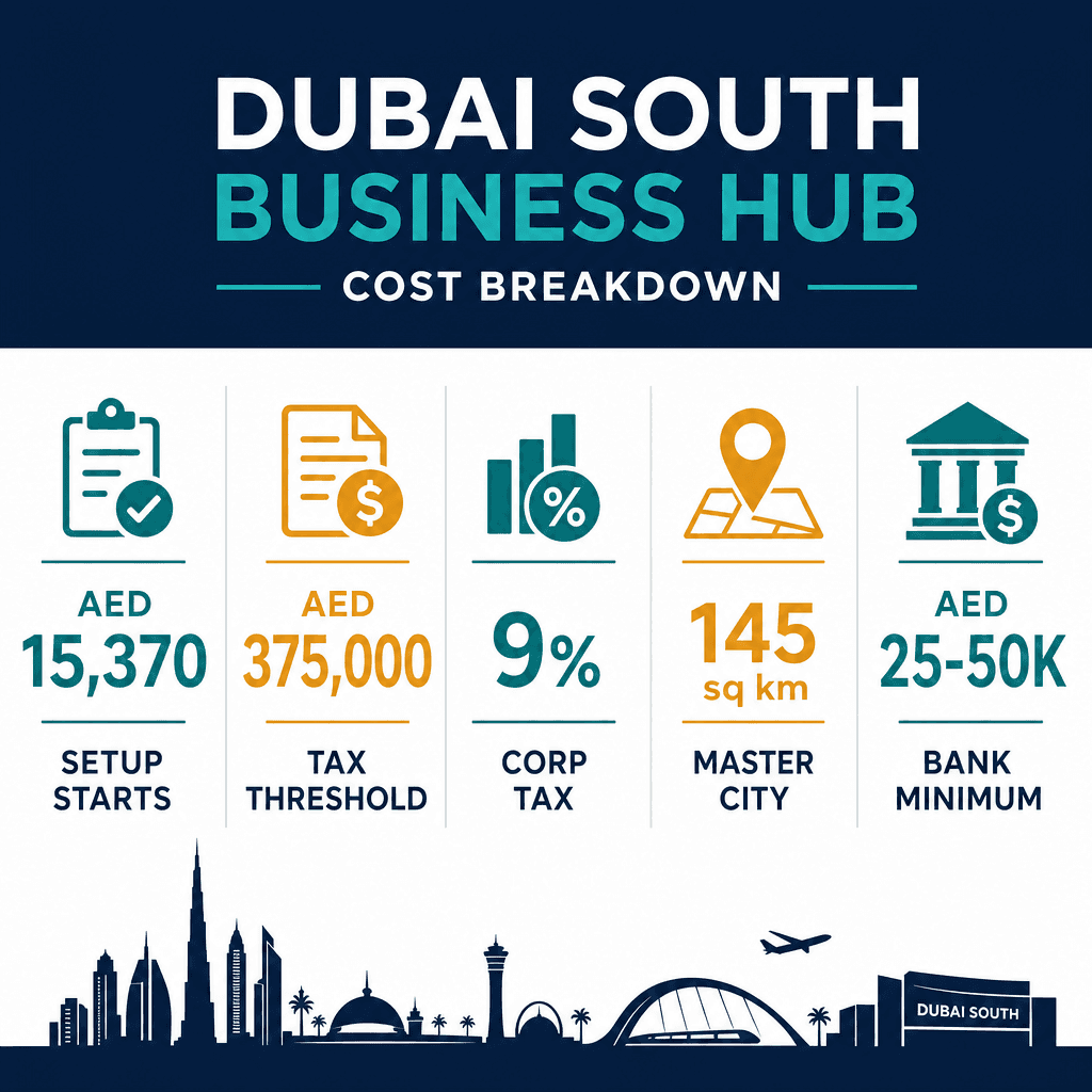 Infographic: Dubai South Business Hub Company Setup Cost Breakdown