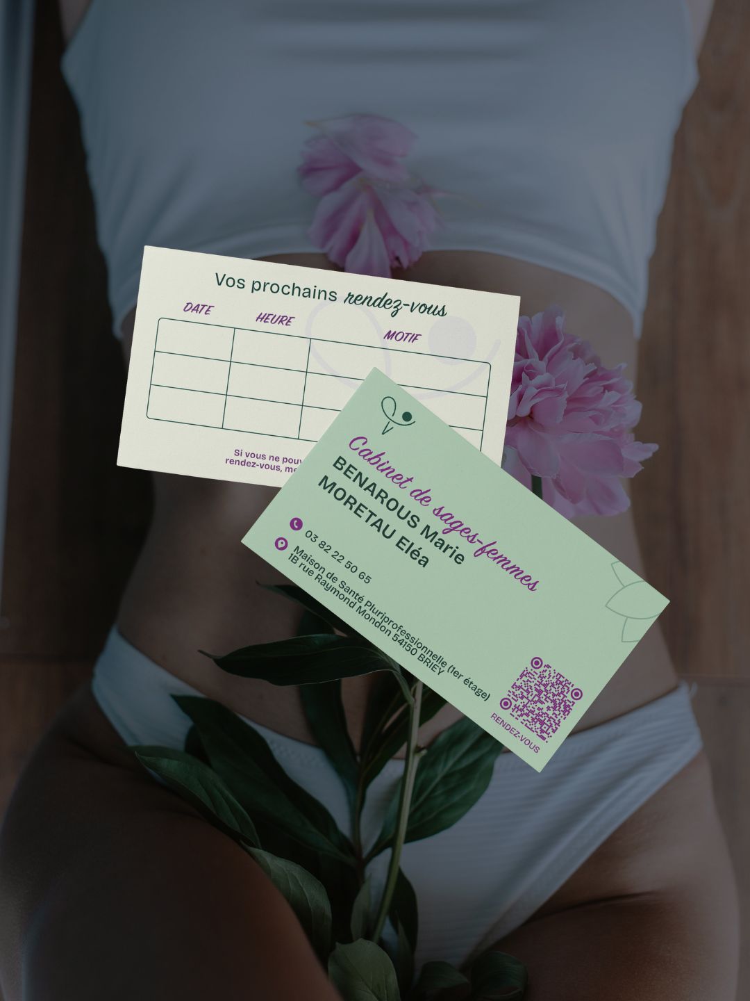Exemple de création de cartes de visite par Myrabel Design