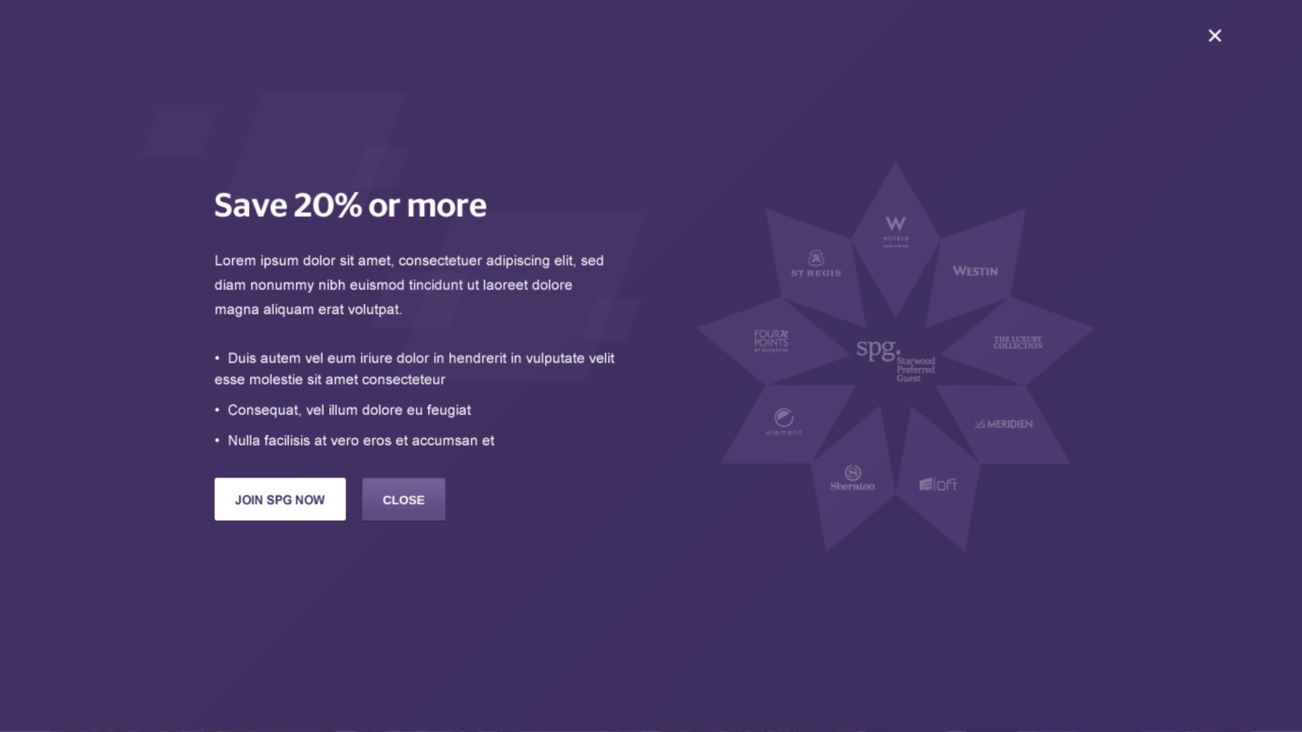 Offer details modal.