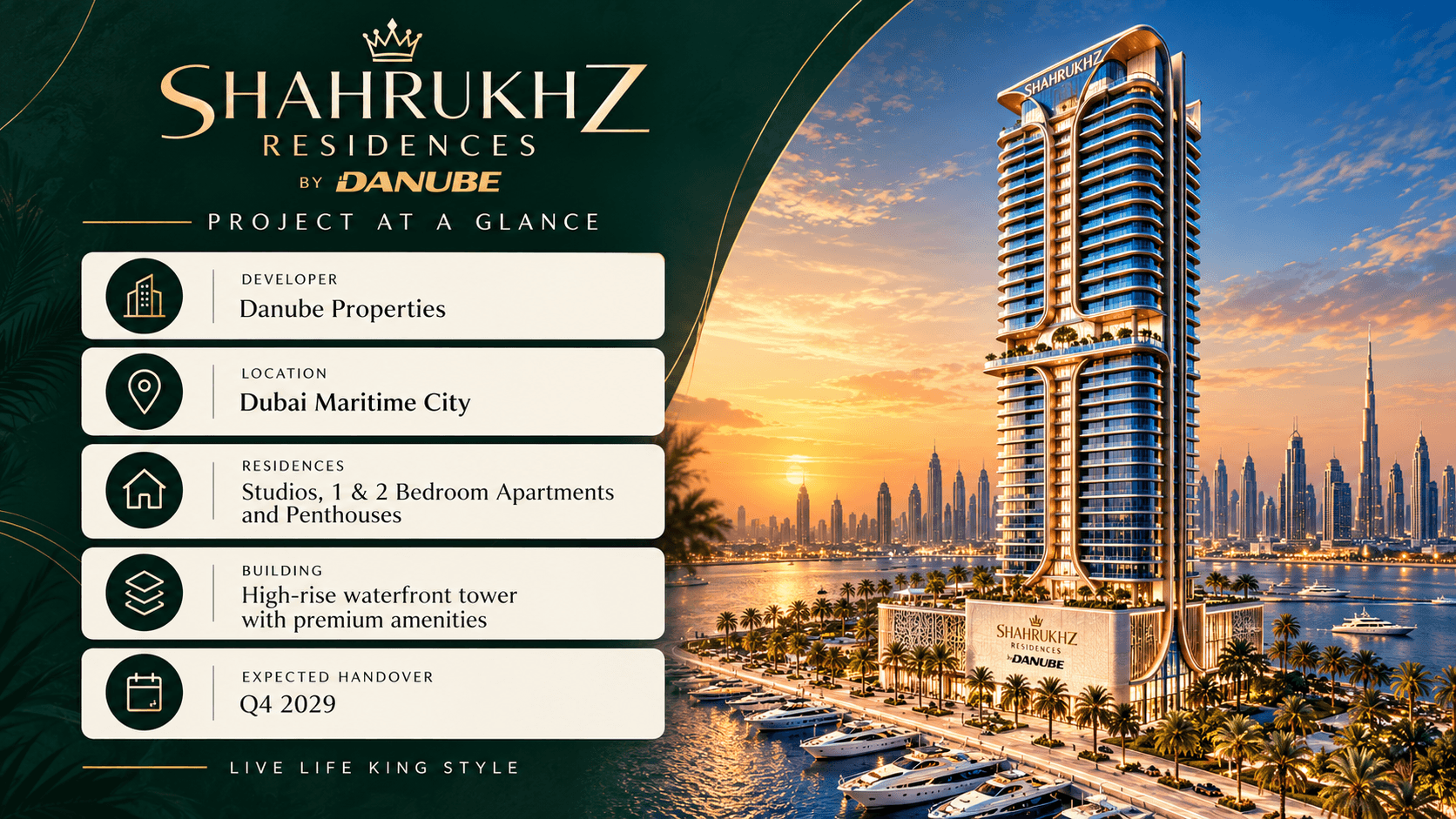 Shahrukhz Residences by Danube project at a glance