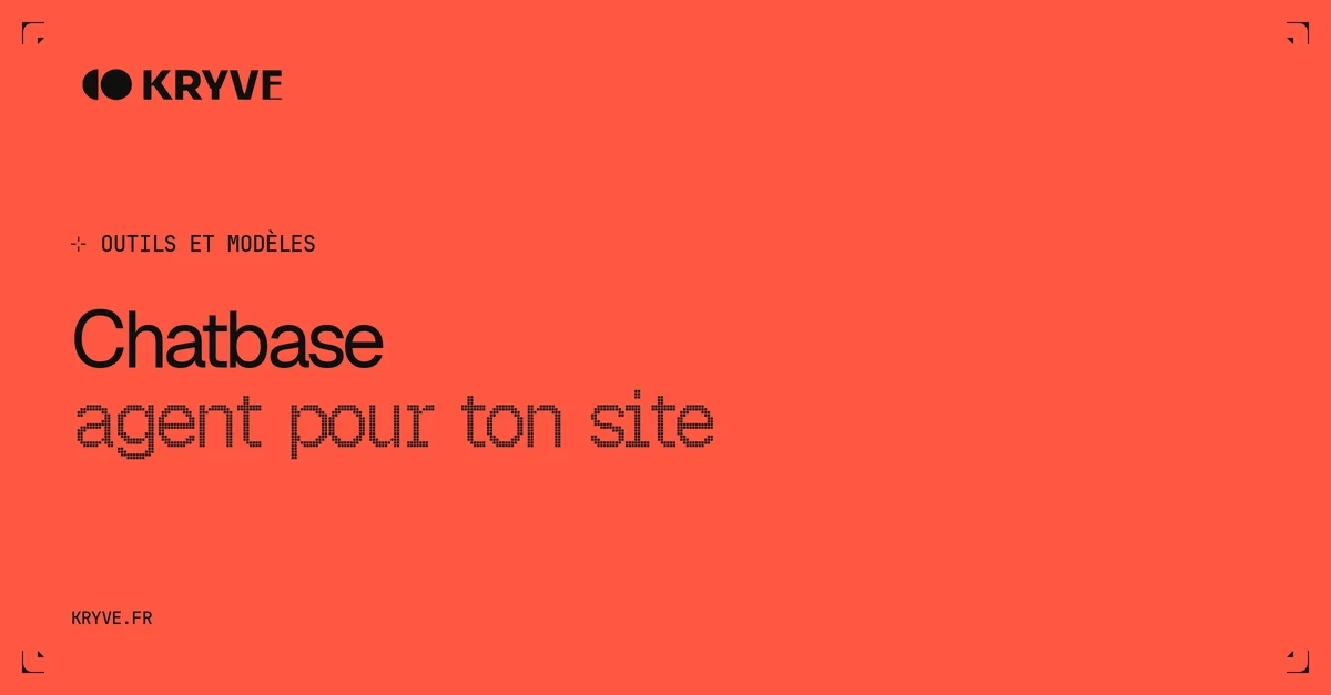 Chatbase : couverture Kryve, catégorie Outils et modèles