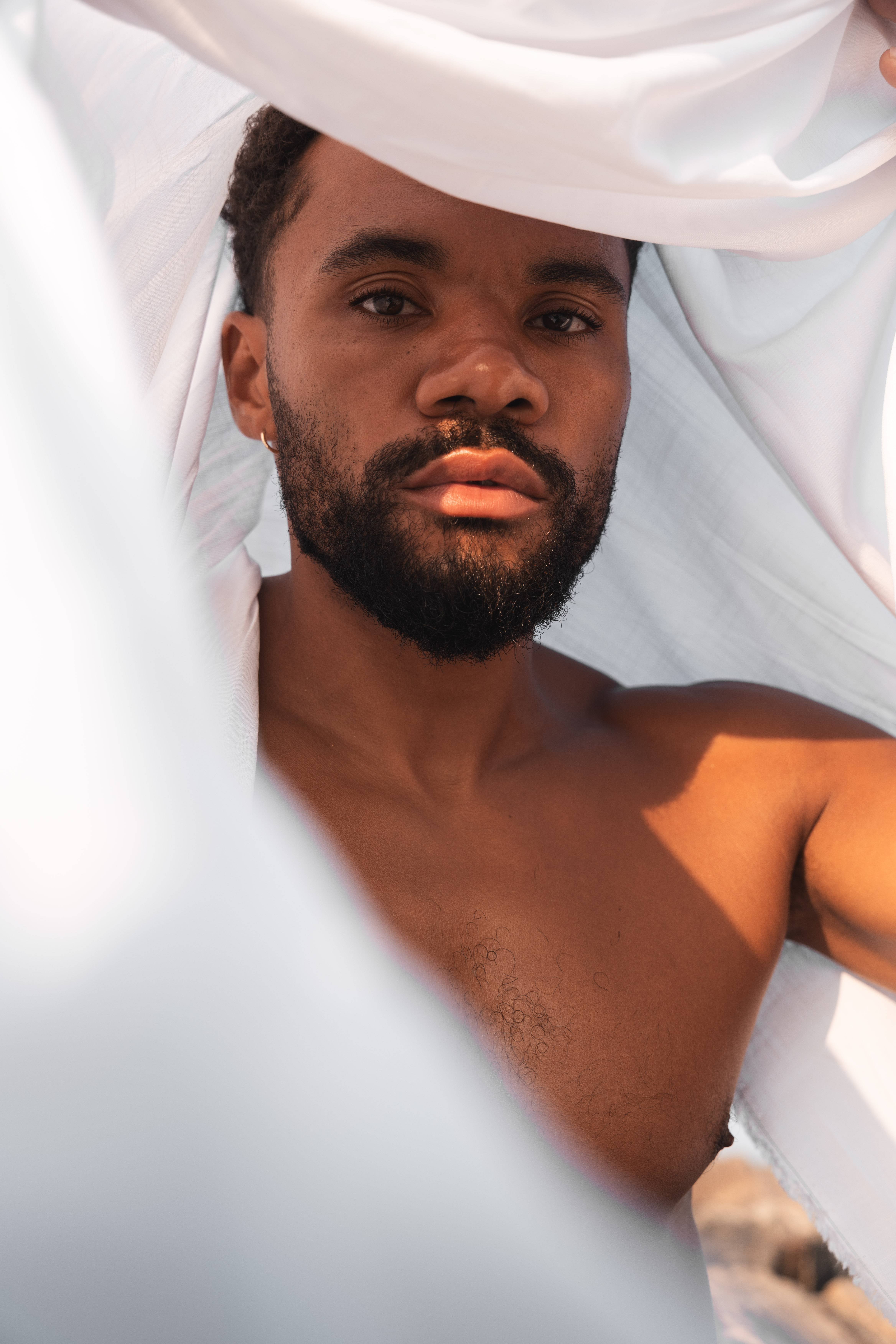 Girl looking dreamy to the side