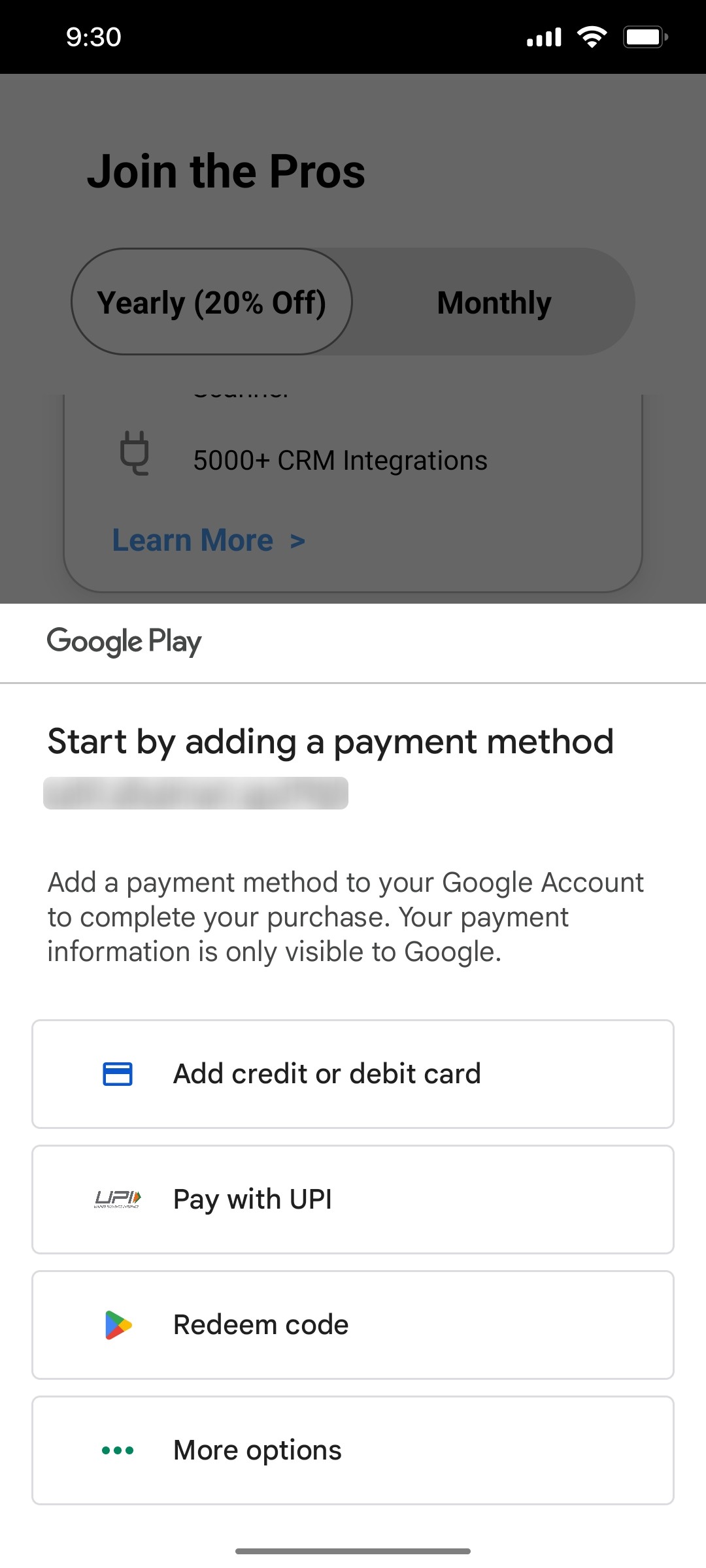 Popl Add Card Screen