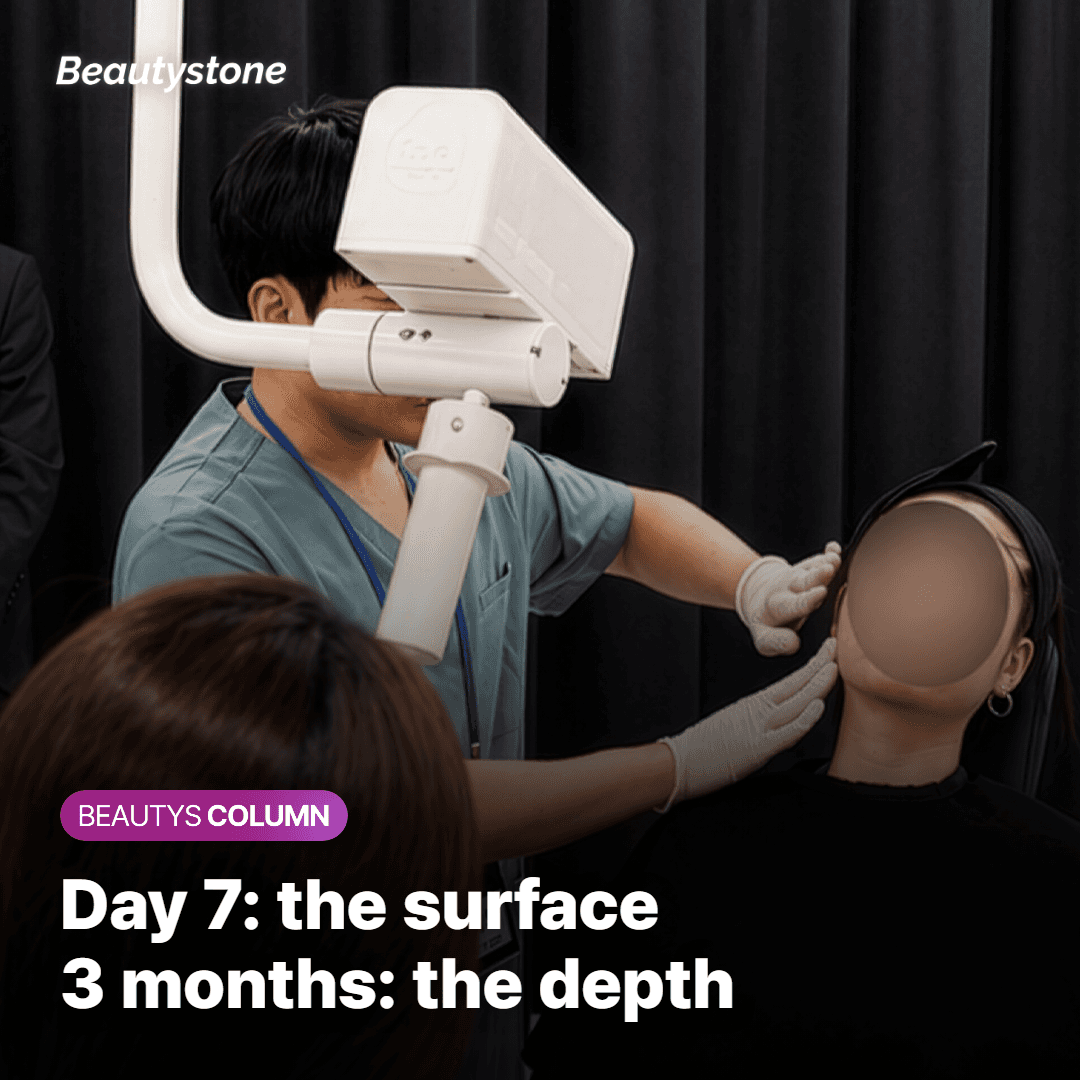 Surface healing at day 7 compared with deeper remodeling at three months