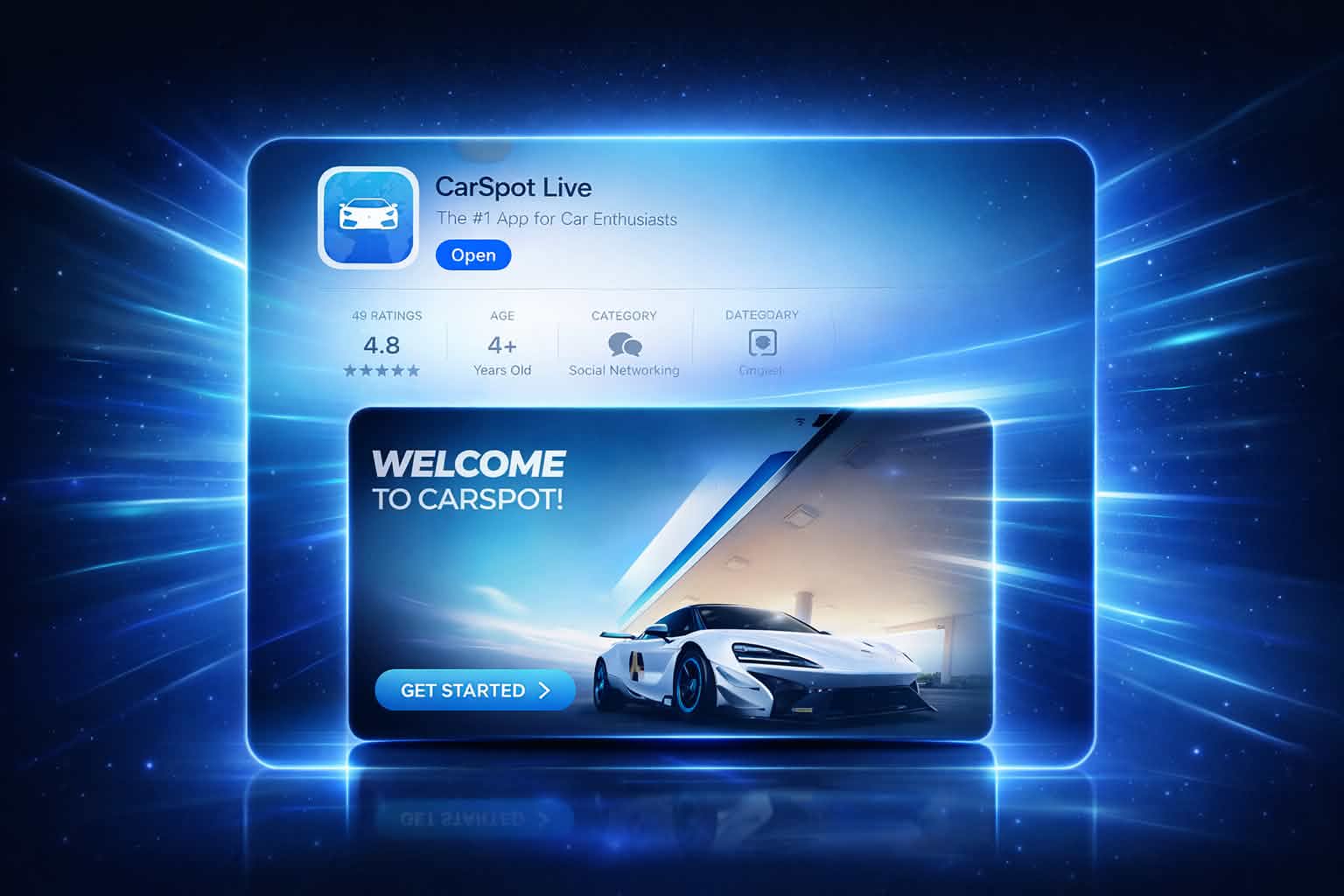 Dark Framer landing page promoting fast website building with examples.