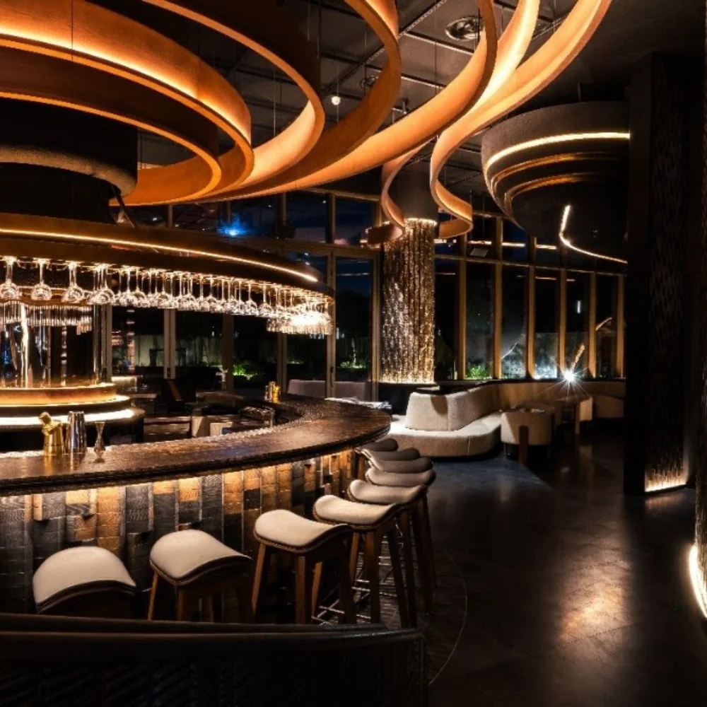 blue and white polka dot illustration