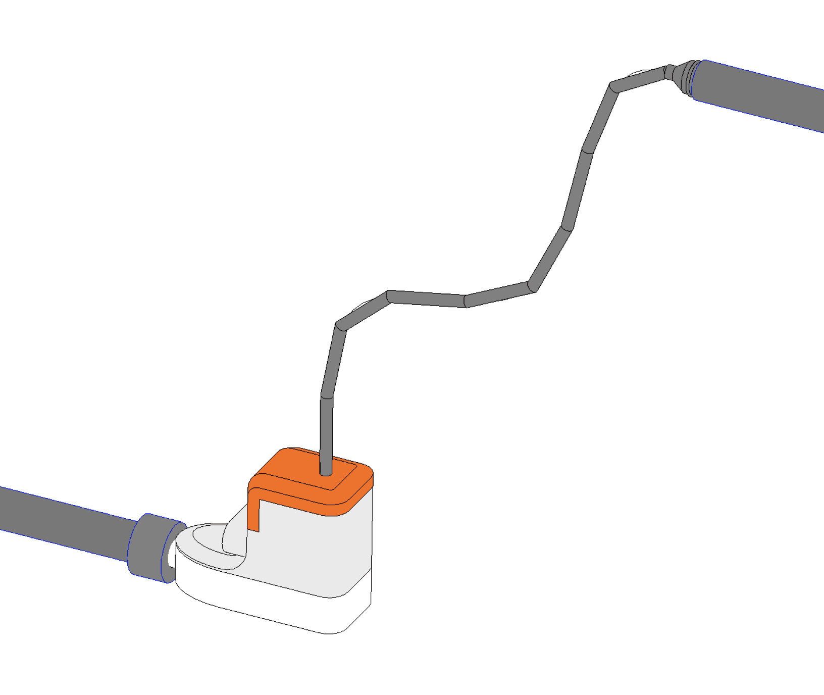 Sauermann condensate pump in 3D view.