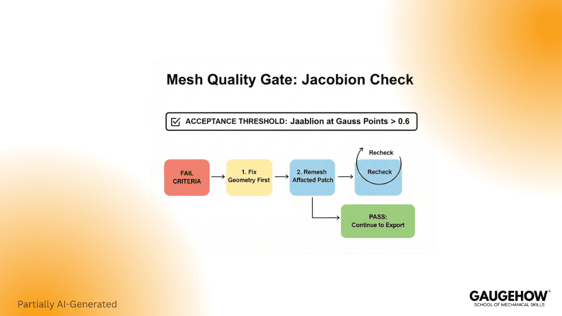 HyperMesh Jacobian check mesh quality gate