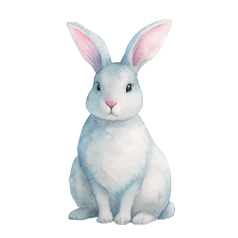 watercolor bunny