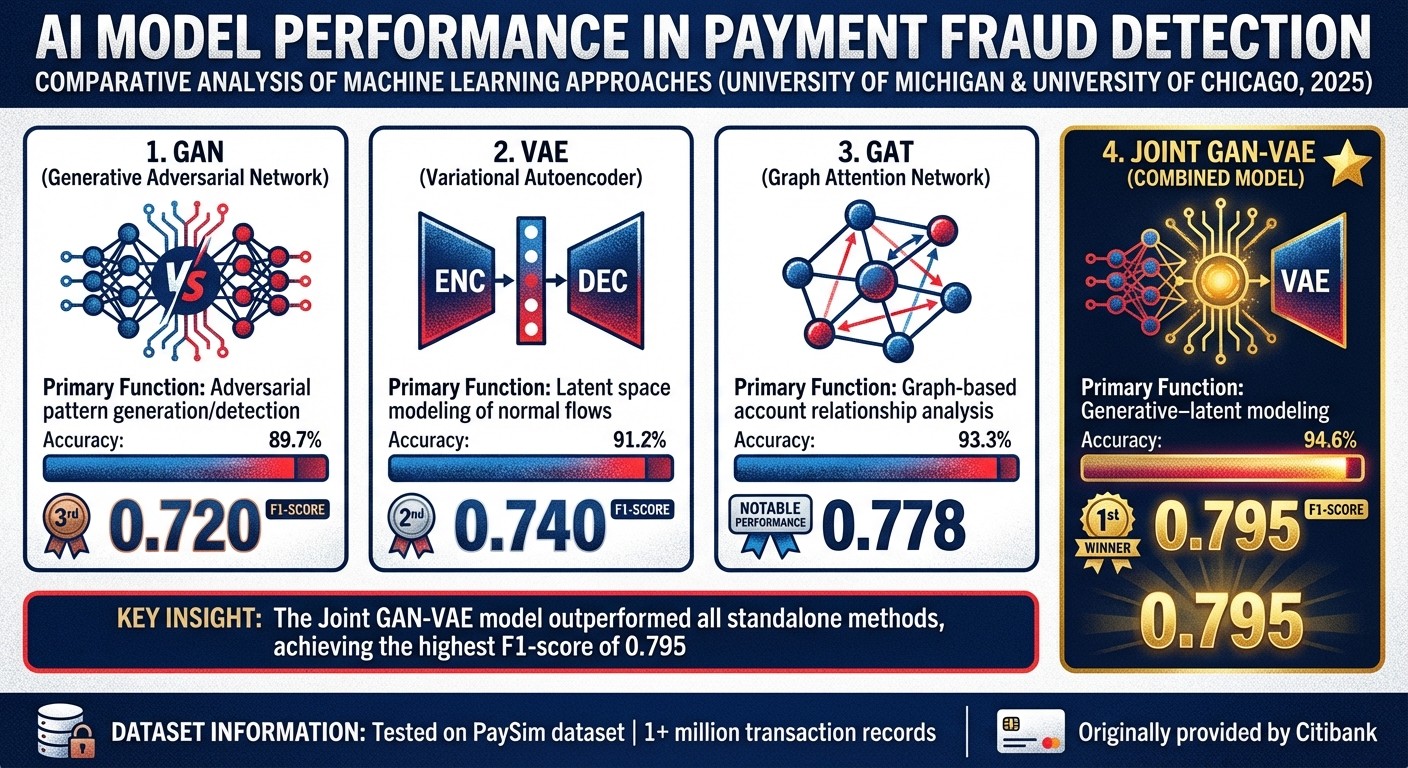 AI Anomaly Detection Model Performance Comparison for Payment Fraud Detection