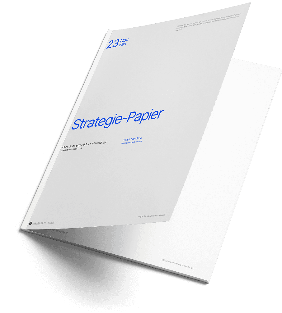 ein bild von einem Strategie-Papier