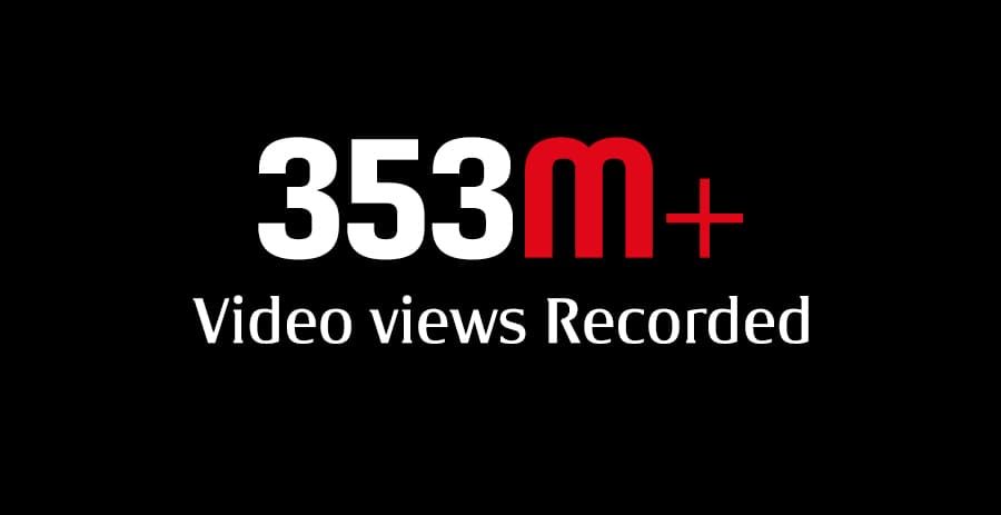 Più di 353 milioni di views online