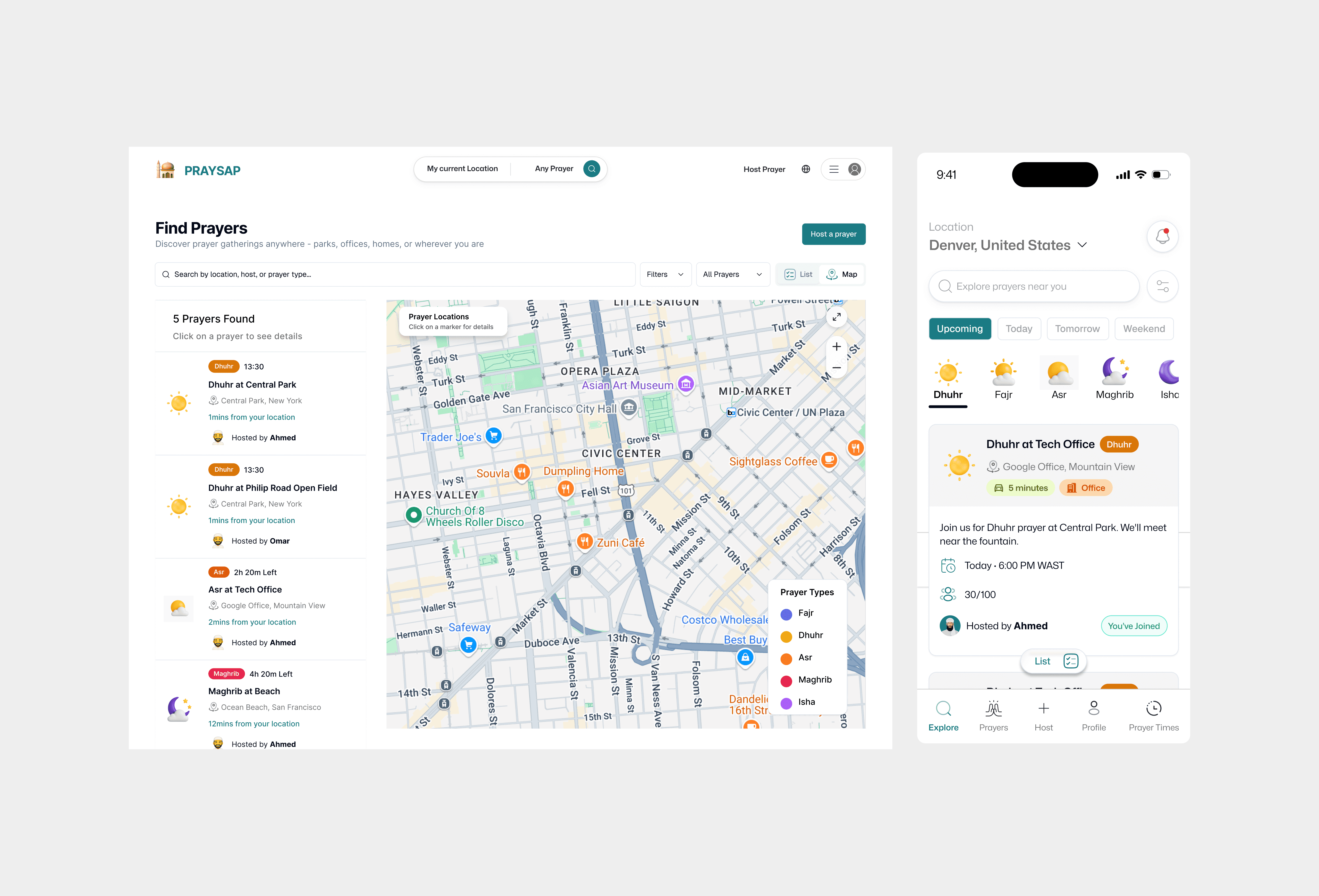 Praysap app screenshot