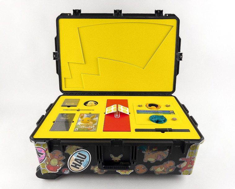 The influencer kit open and displaying the contents