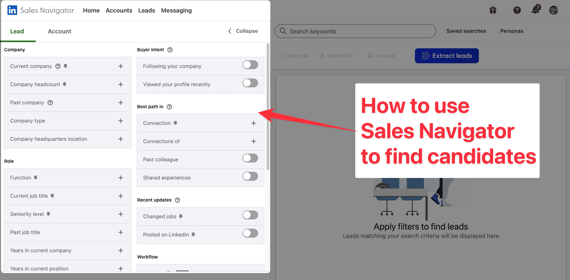 How To Use LinkedIn Sales Navigator For Recruiting