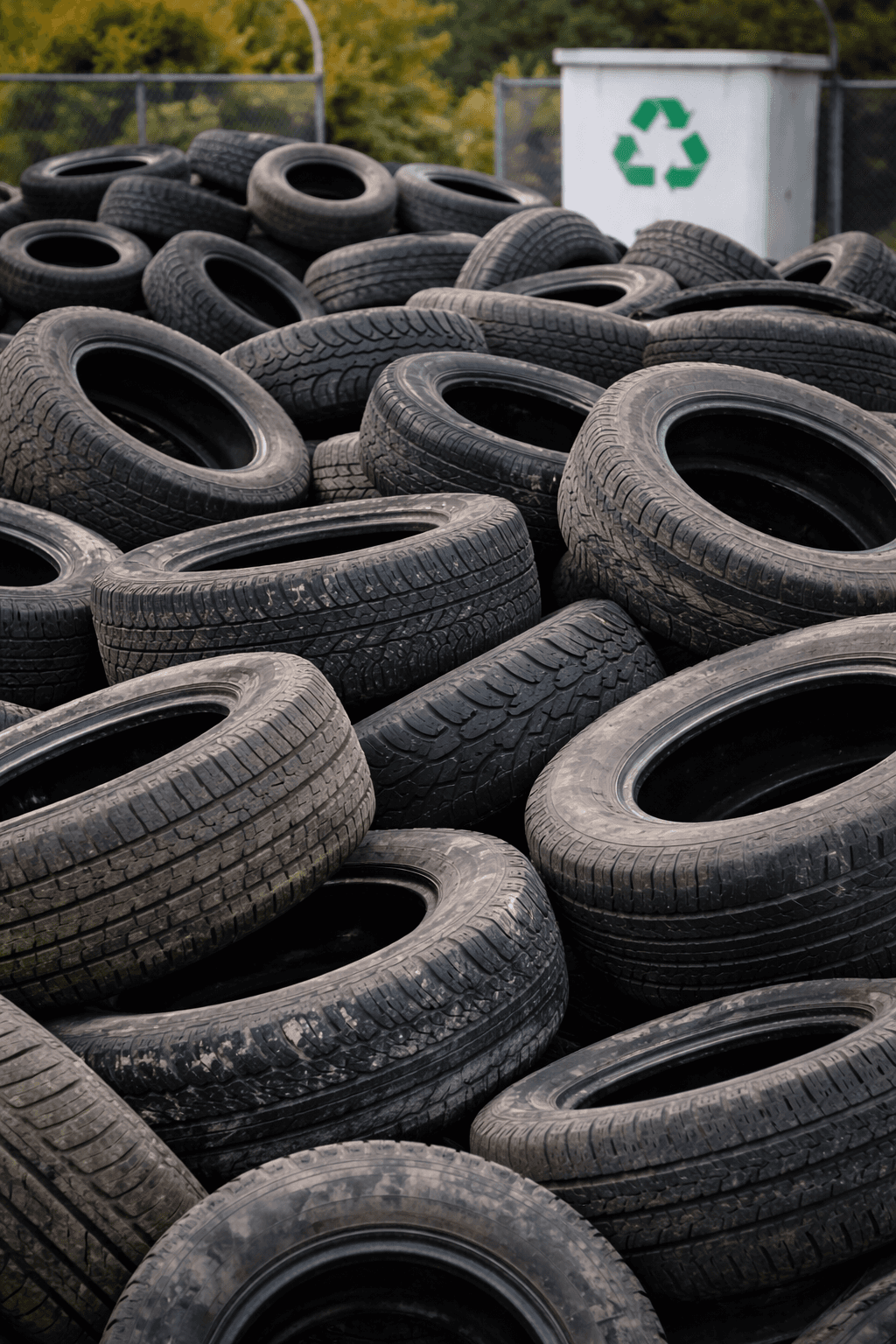 Used Tires at Recycling Center