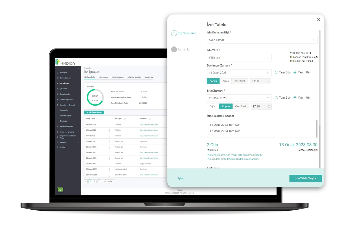 HRplan Leave Timeoff Management - Streamlined Time Off Request Process.