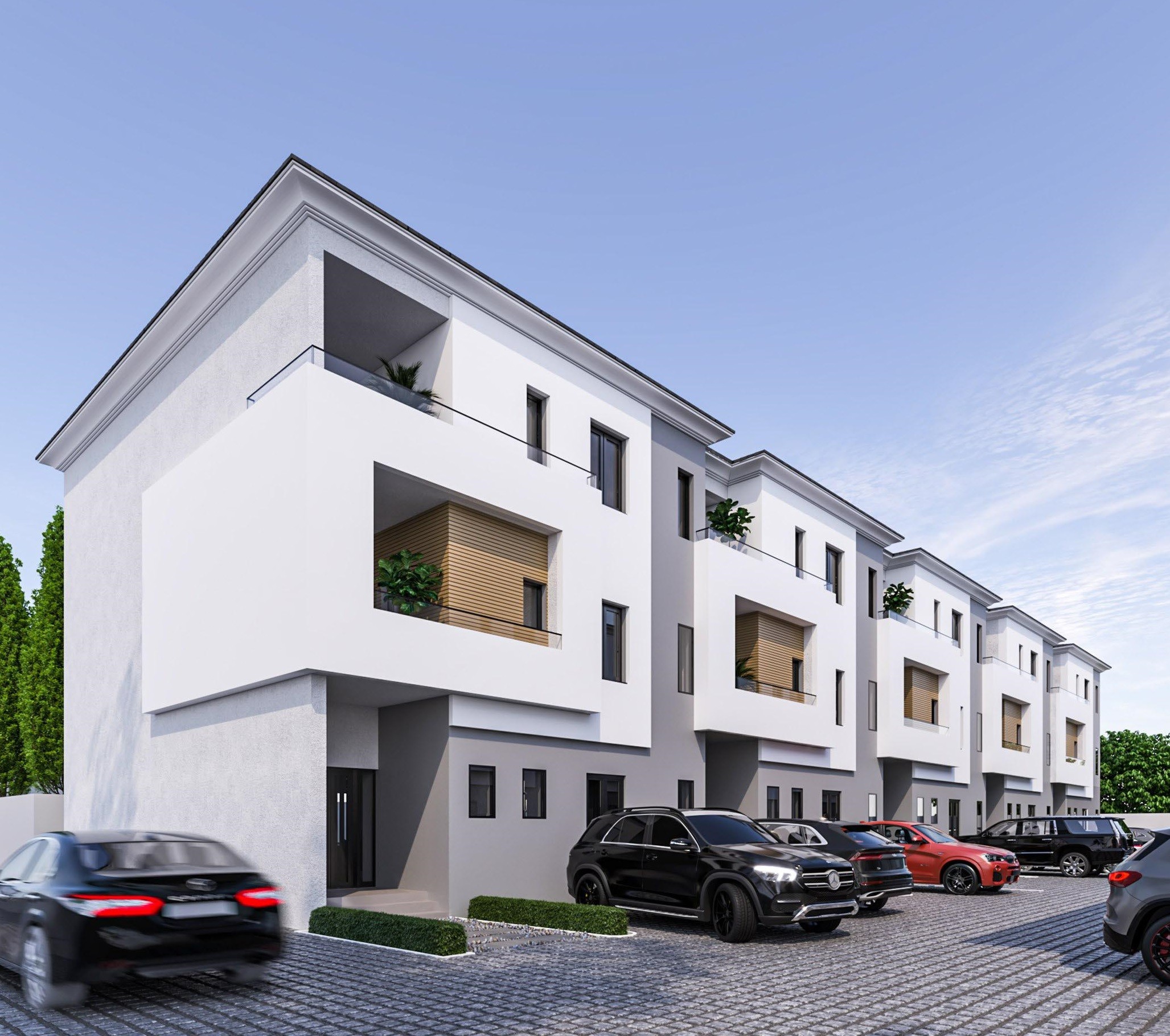 3D rendering of a proposed commercial complex