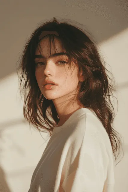Serene Portrait of a Young Woman